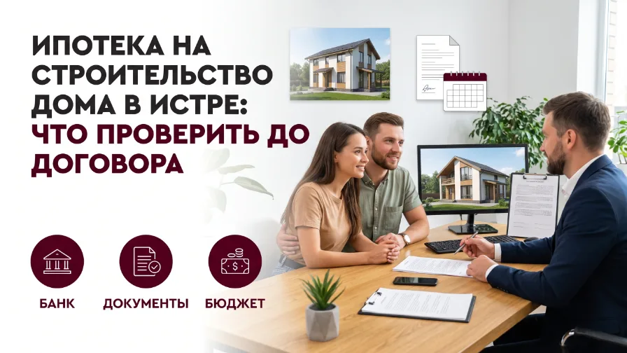 Ипотека на строительство дома в Истре: что проверить до договора