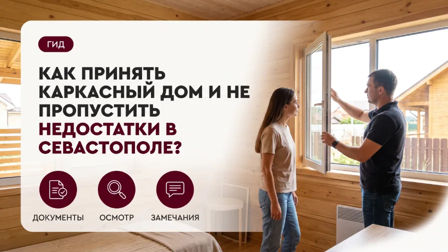 Как принять каркасный дом и не пропустить недостатки в Севастополе?