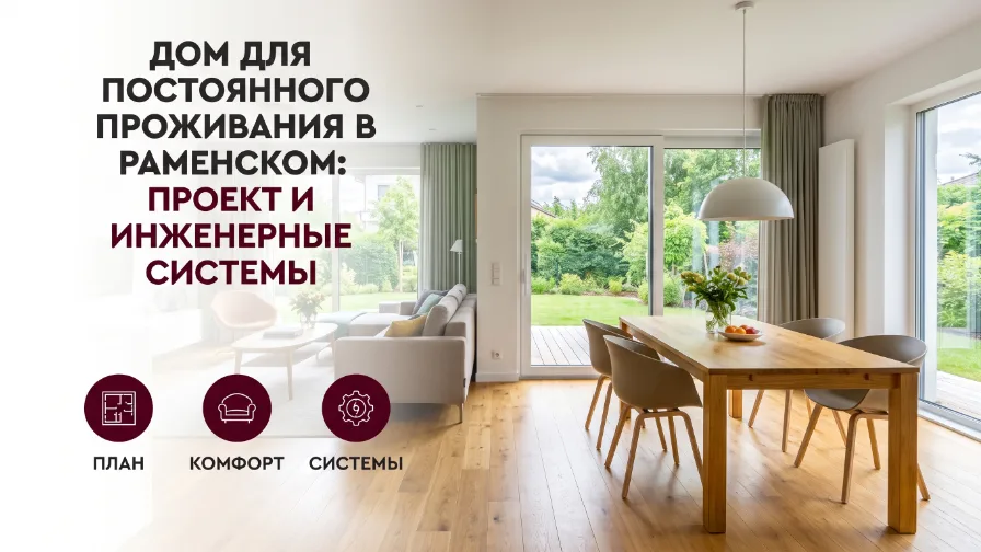 Дом для постоянного проживания в Раменском: проект и инженерные системы