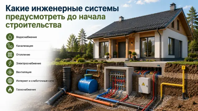 Какие инженерные системы предусмотреть до начала строительства