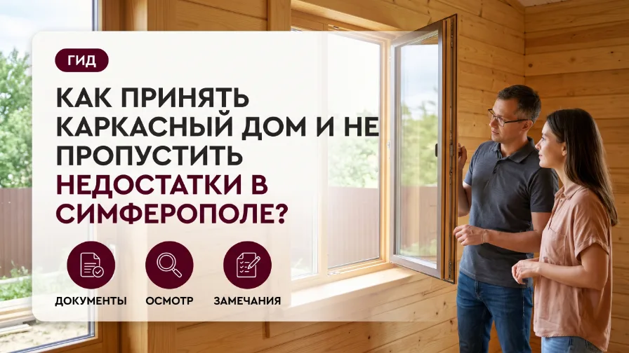 Как принять каркасный дом и не пропустить недостатки в Симферополе?