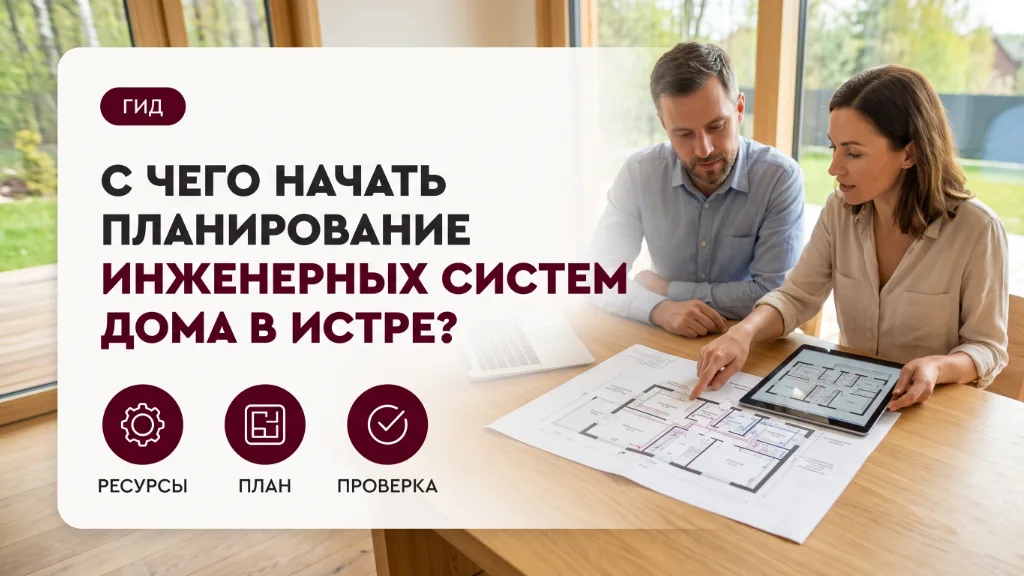 С чего начать планирование инженерных систем дома в Истре?