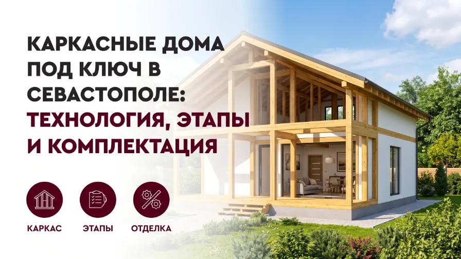 Каркасные дома под ключ в Севастополе: технология, этапы и комплектация