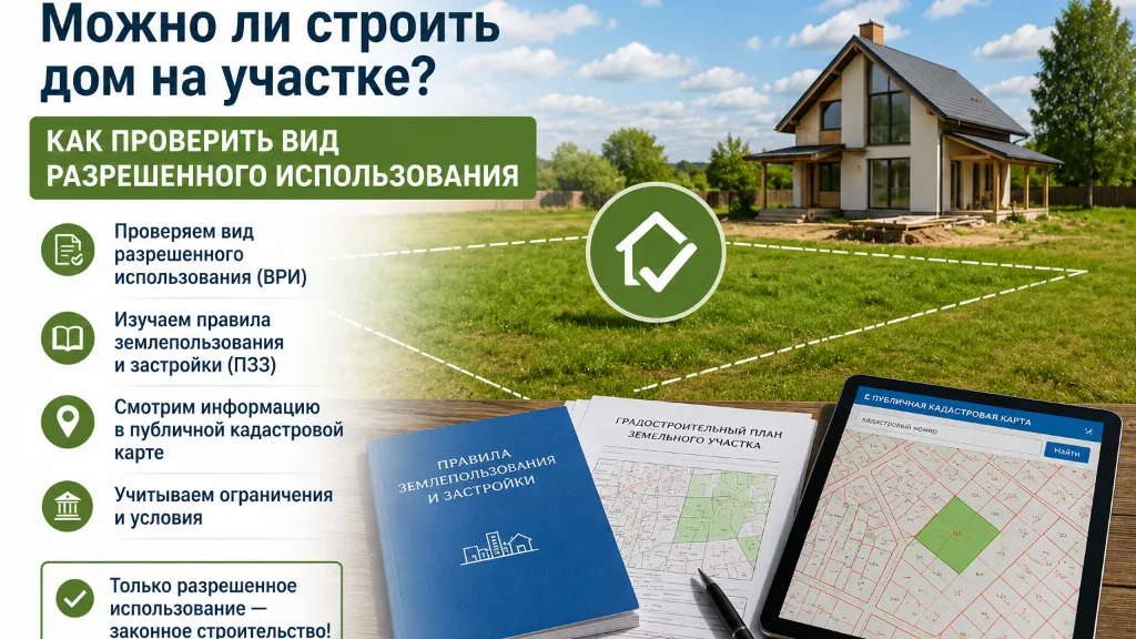 Можно ли строить дом на участке? Как проверить вид разрешенного использования