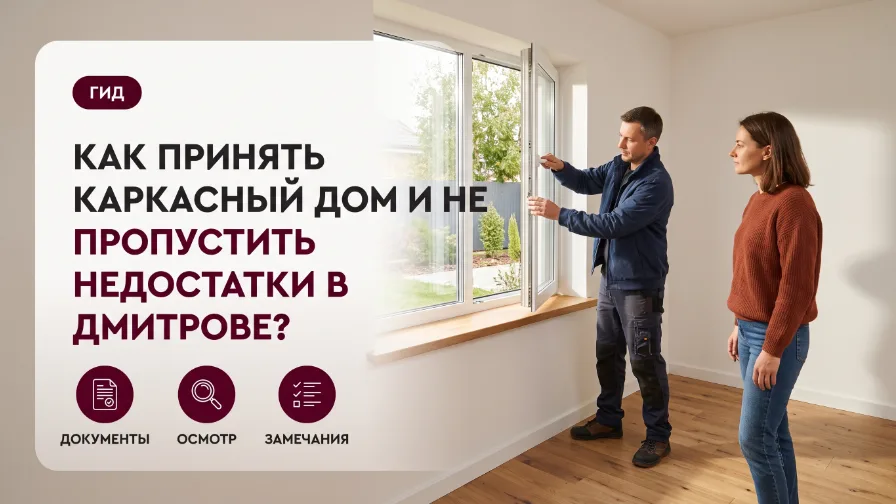 Как принять каркасный дом и не пропустить недостатки в Дмитрове?