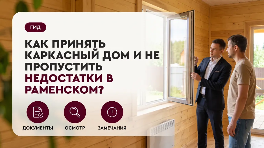 Как принять каркасный дом и не пропустить недостатки в Раменском?
