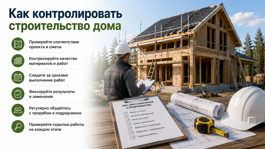 Как контролировать строительство дома