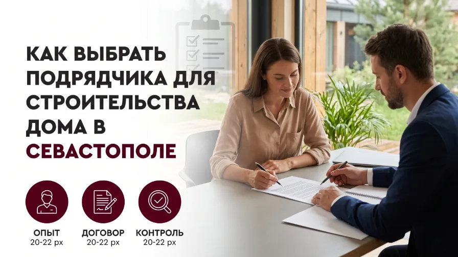 Как выбрать подрядчика для строительства дома в Севастополе