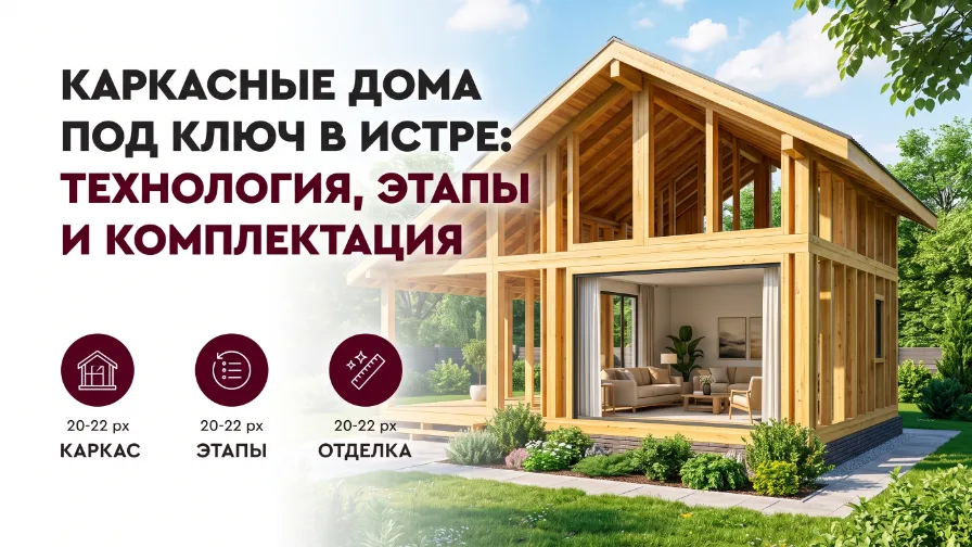 Каркасные дома под ключ в Истре: технология, этапы и комплектация