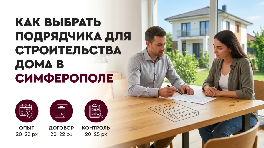 Как выбрать подрядчика для строительства дома в Симферополе