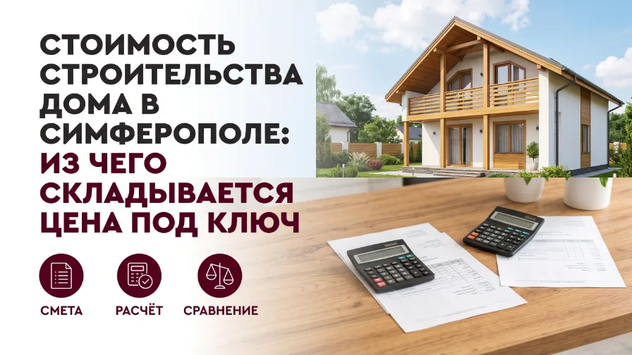 Стоимость строительства дома в Симферополе: из чего складывается цена под ключ