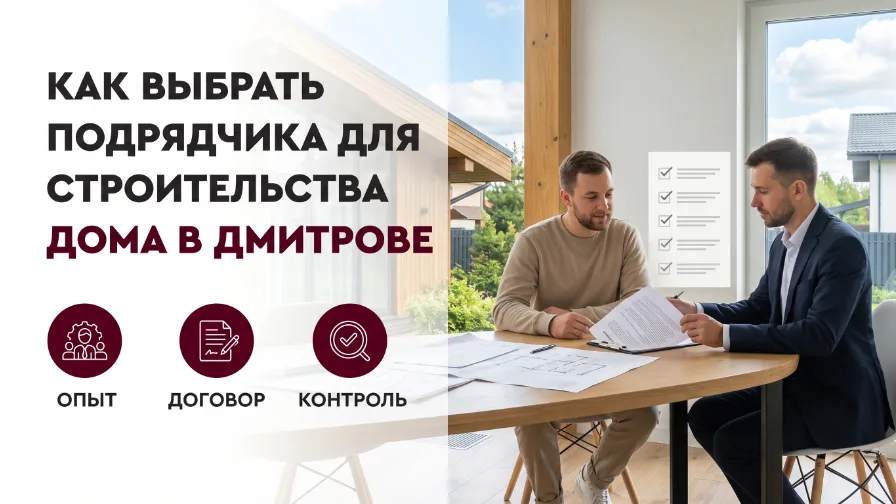 Как выбрать подрядчика для строительства дома в Дмитрове