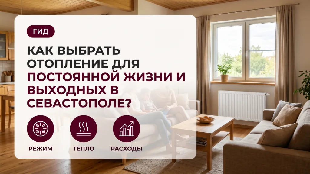 Отопление дома в Севастополе: комфорт в присутствии и сохранность при отъезде
