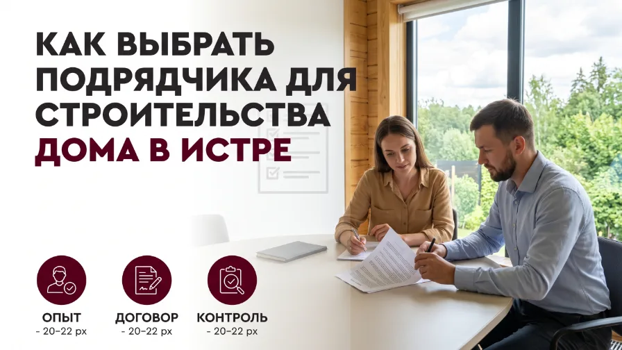 Как выбрать подрядчика для строительства дома в Истре