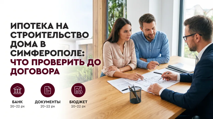 Ипотека на строительство дома в Симферополе: что проверить до договора