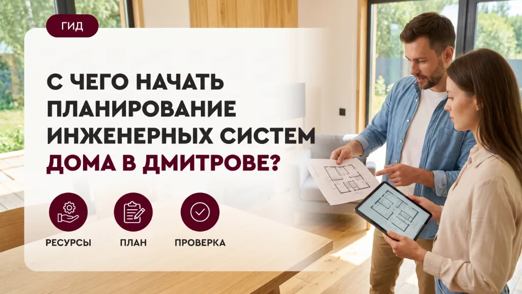 С чего начать планирование инженерных систем дома в Дмитрове?