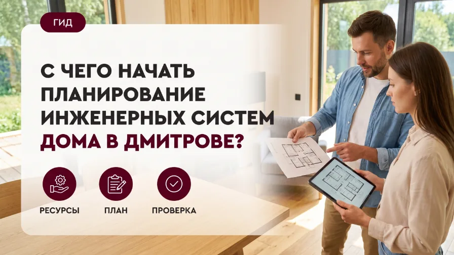 С чего начать планирование инженерных систем дома в Дмитрове?