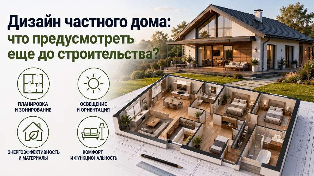 Дизайн частного дома: почему интерьер нужно продумать до строительства