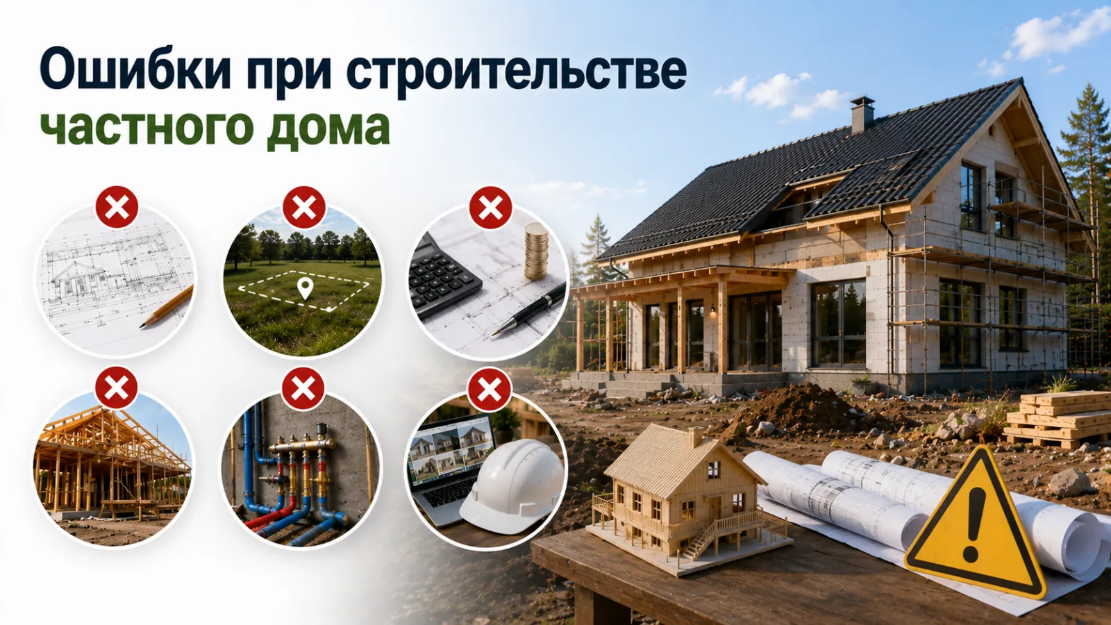 Ошибки при строительстве частного дома