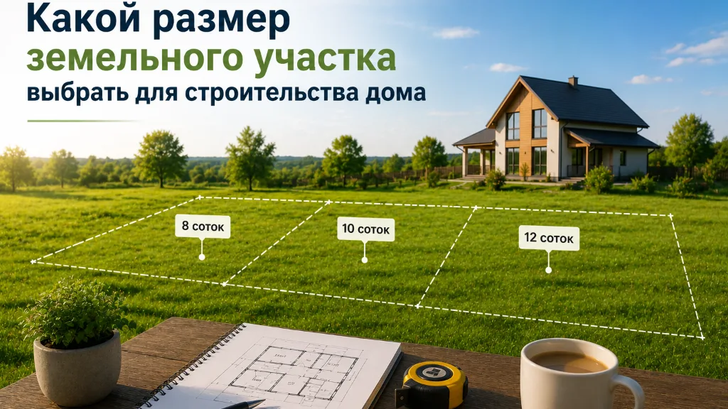 Какой размер земельного участка выбрать для строительства дома