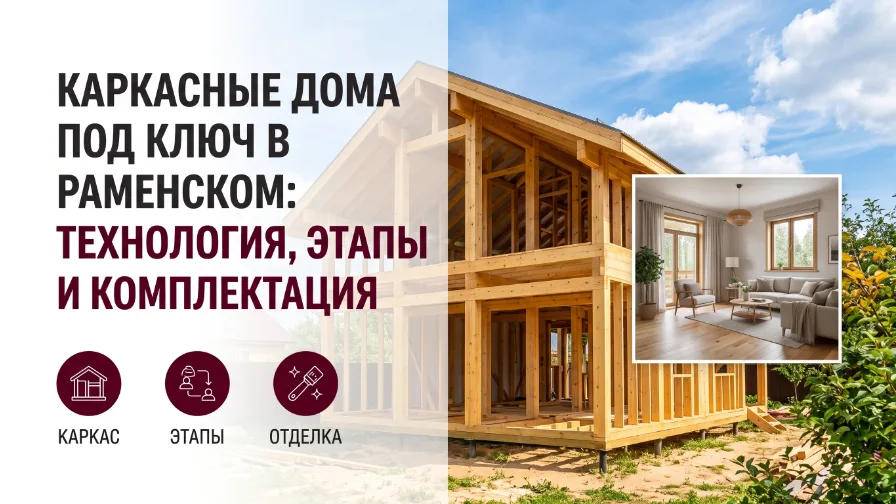 Каркасные дома под ключ в Раменском: технология, этапы и комплектация