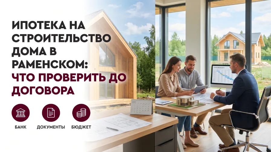 Ипотека на строительство дома в Раменском: что проверить до договора