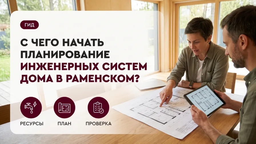 С чего начать планирование инженерных систем дома в Раменском?