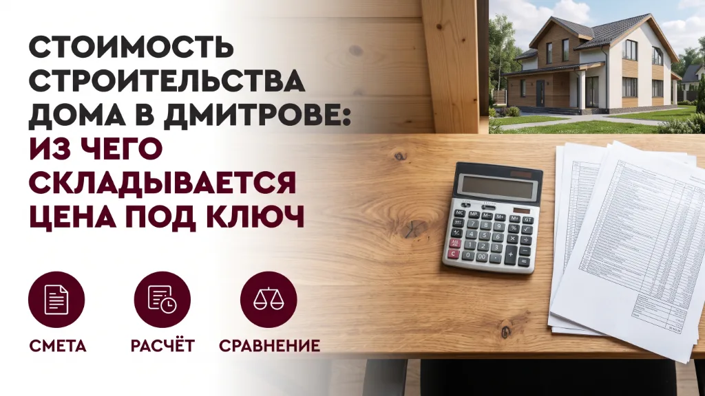 Стоимость строительства дома в Дмитрове: из чего складывается цена под ключ