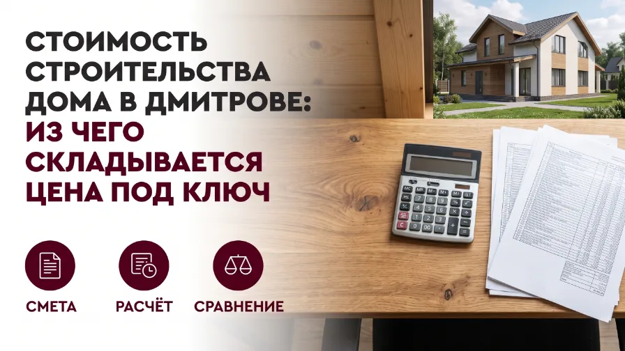 Стоимость строительства дома в Дмитрове: из чего складывается цена под ключ