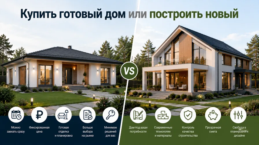Купить готовый дом или построить новый