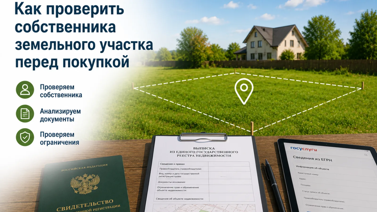 Как проверить собственника земельного участка перед покупкой
