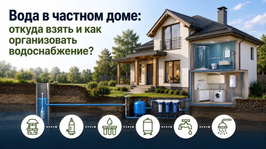 Вода в частном доме в Севастополе: варианты водоснабжения и что предусмотреть заранее