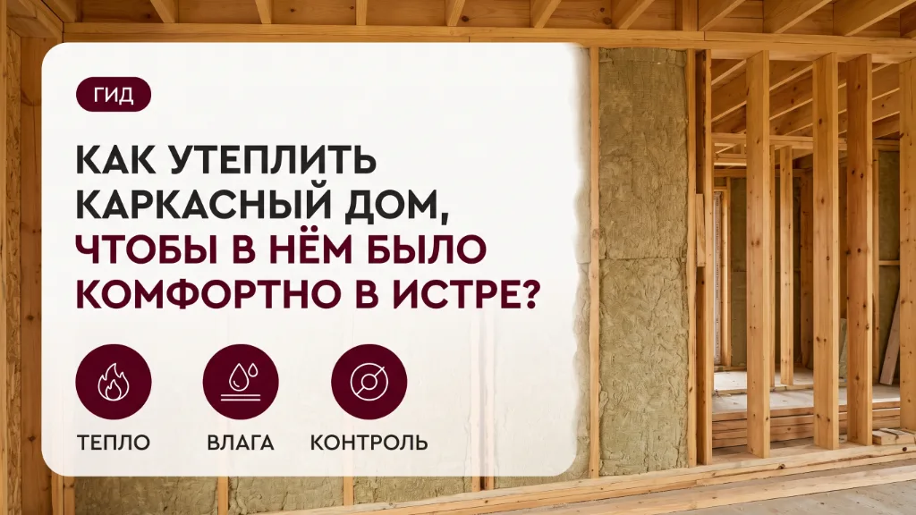 Как утеплить каркасный дом, чтобы в нём было комфортно в Истре?