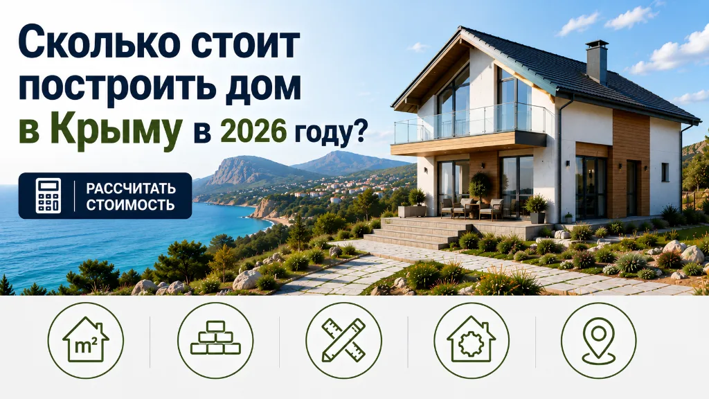 Сколько стоит построить дом в Крыму в 2026 году?