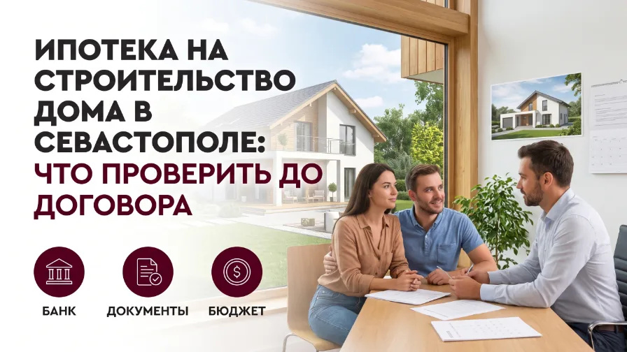 Ипотека на строительство дома в Севастополе: что проверить до договора