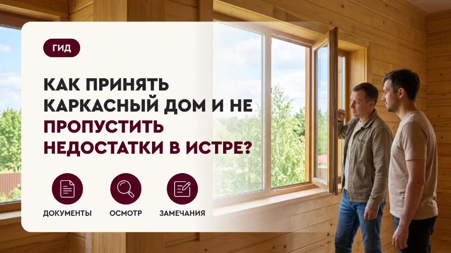 Как принять каркасный дом и не пропустить недостатки в Истре?