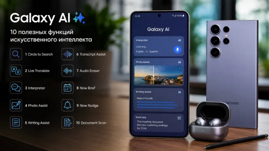 Galaxy AI: 10 полезных функций, которые делают смартфоны Samsung еще умнее