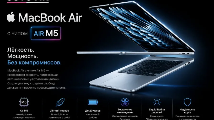 MacBook Air vs MacBook Pro 2026: Как выбрать идеальный ноутбук в эпоху M5 ?