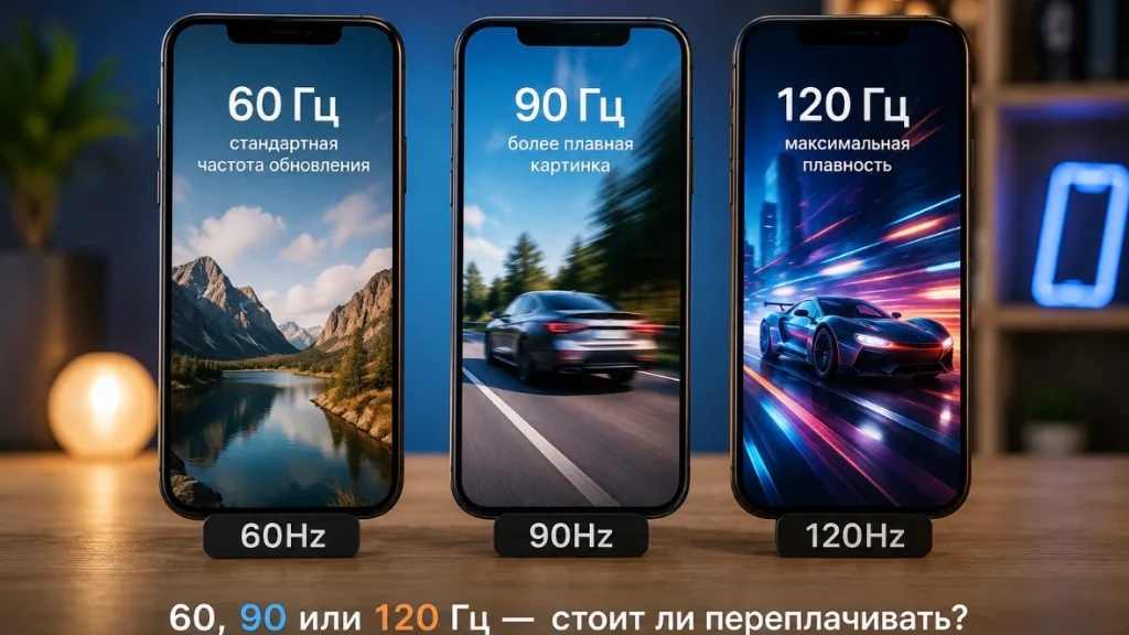 60, 90 или 120 Гц: стоит ли переплачивать за экран с высокой частотой обновления?