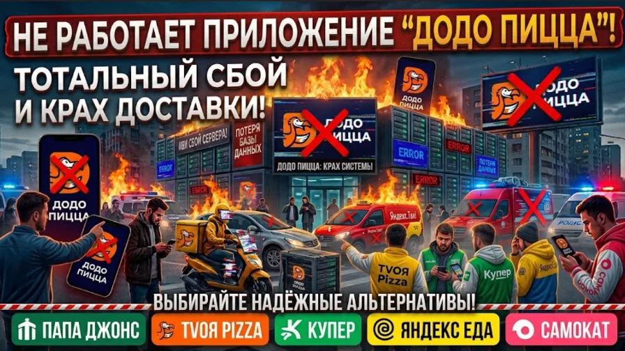 Не работает приложение «Додо Пицца»: лучшие альтернативы для заказа пиццы и готовой еды