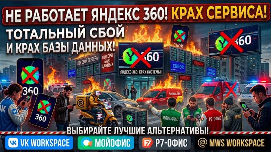 Не работает Яндекс 360: лучшие альтернативы для корпоративных коммуникаций и офиса
