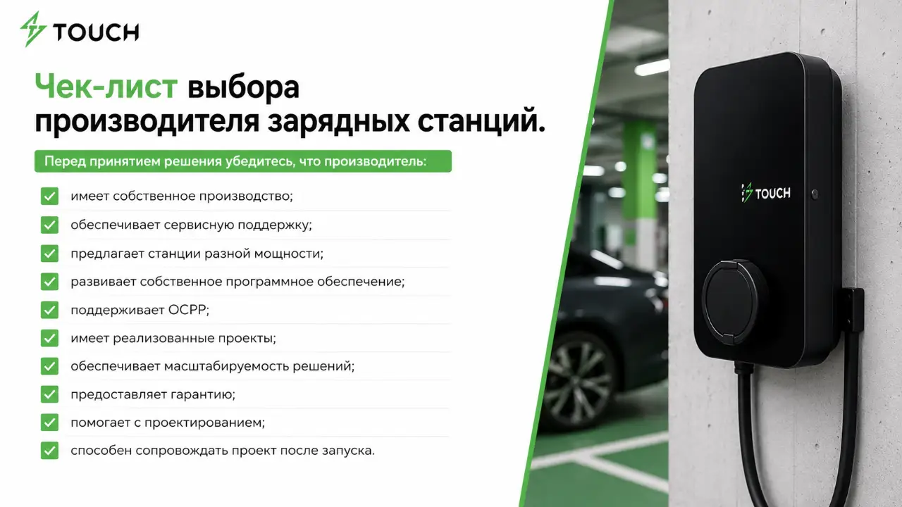 Выбираем производителя зарядных станций для электромобилей:10 критериев надежного партнера
