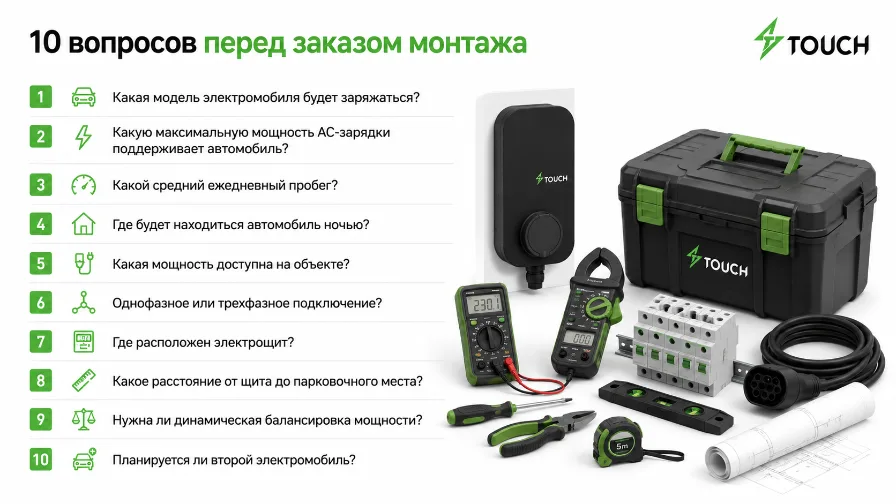 Установка зарядной станции для электромобиля: пошаговая инструкция
